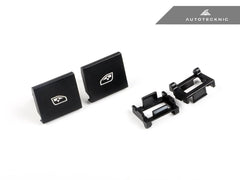 Kies-Motorsports AutoTecknic USA AutoTecknic Replacement Interior Window Switch Button - Porsche Cayenne 2019-2025 | Panamera 2017-2024 (Matte Black) / Driver Side Switch Assembly - Front Left (#1)