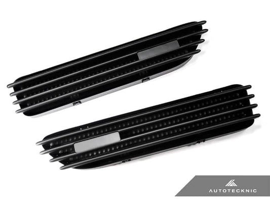 Kies-Motorsports AutoTecknic USA AutoTecknic Replacement Stealth Black Fender Gills - E46 M3