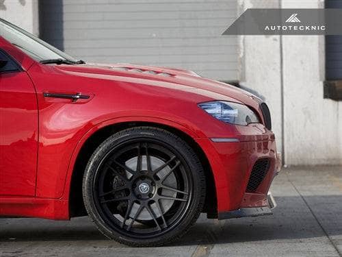 Kies-Motorsports AutoTecknic USA AutoTecknic Replacement Stealth Black Fender Gills - E71 X6M