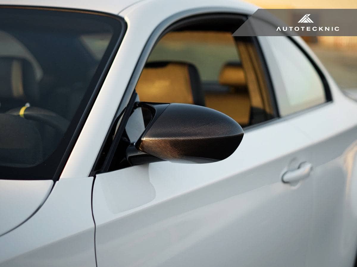 Kies-Motorsports AutoTecknic USA AutoTecknic Replacement Version II Dry Carbon Mirror Covers - E9X M3 | E82 1M