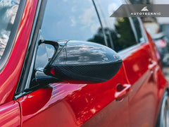 Kies-Motorsports AutoTecknic USA AutoTecknic Replacement Version II Dry Carbon Mirror Covers - E9X M3 | E82 1M
