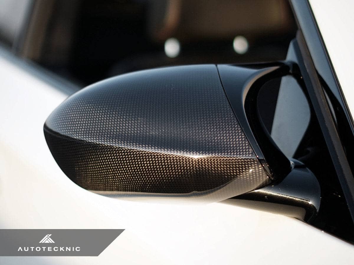 Kies-Motorsports AutoTecknic USA AutoTecknic Replacement Version II Dry Carbon Mirror Covers - E9X M3 | E82 1M