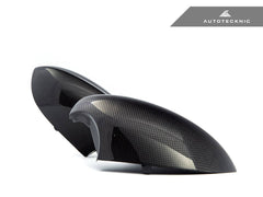 Kies-Motorsports AutoTecknic USA AutoTecknic Replacement Version II Dry Carbon Mirror Covers - E9X M3 | E82 1M E82 1M / Plain Weave (1X1) / Gloss Finish