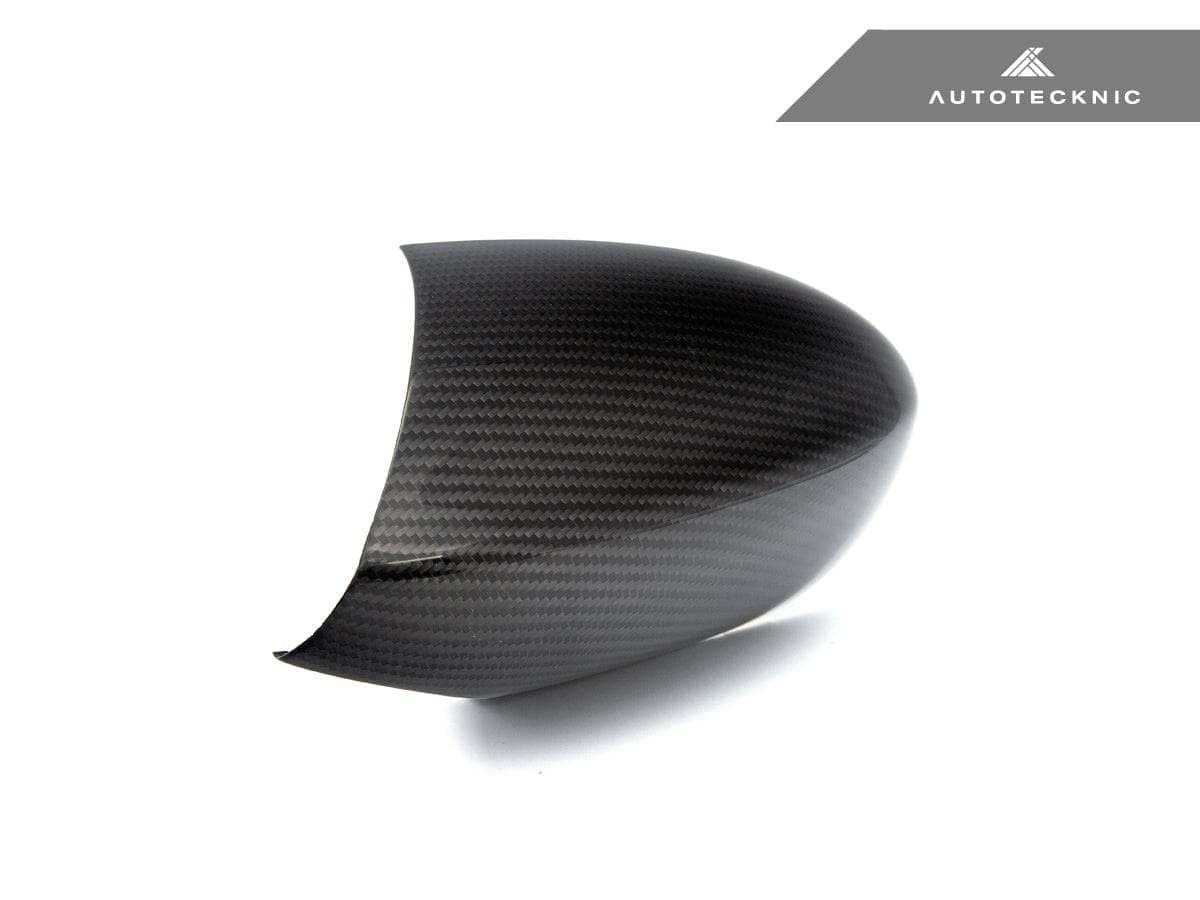 Kies-Motorsports AutoTecknic USA AutoTecknic Replacement Version II Dry Carbon Mirror Covers - E9X M3 | E82 1M E82 1M / Twill Weave (2X2) / Gloss Finish
