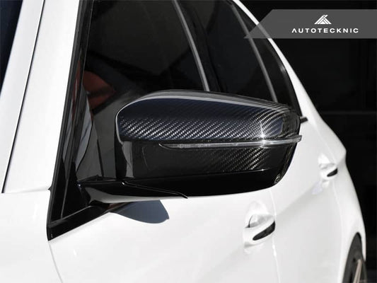 Kies-Motorsports AutoTecknic USA AutoTecknic Replacement Version II Dry Carbon Mirror Covers - G30 5-Series | G32 6-Series GT | G11 7-Series