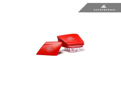 Kies-Motorsports AutoTecknic USA AutoTecknic Satin Red M1/ M2 Button Set - F10 M5 LCI F10 M5 LCI / No