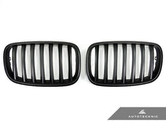 Kies-Motorsports AutoTecknic USA AutoTecknic Stealth Black Front Grille Set - E70 X5 / X5M | E71 X6 / X6M