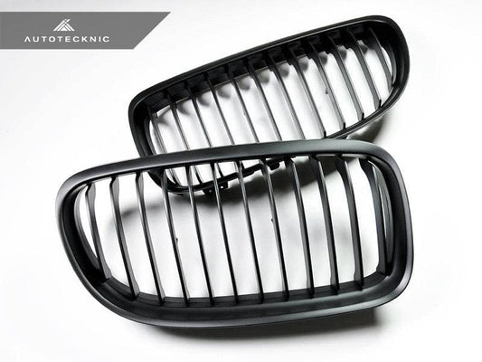 Kies-Motorsports AutoTecknic USA AutoTecknic Stealth Black Front Grille Set - E90 3-Series LCI