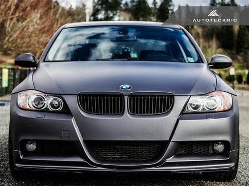 Kies-Motorsports AutoTecknic USA AutoTecknic Stealth Black Front Grille Set - E90 Sedan / E91 Wagon | 3 Series