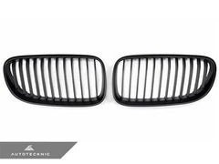 Kies-Motorsports AutoTecknic USA AutoTecknic Stealth Black Front Grille Set - E92 Coupe / E93 Cabrio | 3 Series LCI