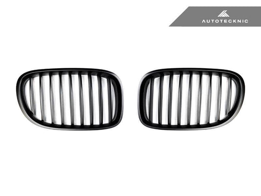 Kies-Motorsports AutoTecknic USA AutoTecknic Stealth Black Front Grille Set - F01/ F02 7-Series LCI