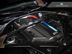 Kies-Motorsports AutoTecknic USA AutoTecknic Version II Dry Carbon Fiber Engine Cover - G80 M3 | G82/ G83 M4