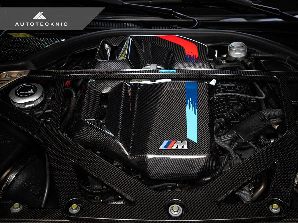 Kies-Motorsports AutoTecknic USA AutoTecknic Version II Dry Carbon Fiber Engine Cover - G80 M3 | G82/ G83 M4
