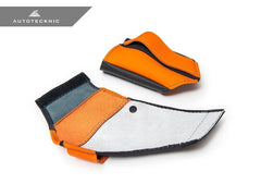 Kies-Motorsports AutoTecknic USA SWorx Seatbelt Retaining Guide Set - M Carbon Bucket Seat Kyalami Orange/ Black