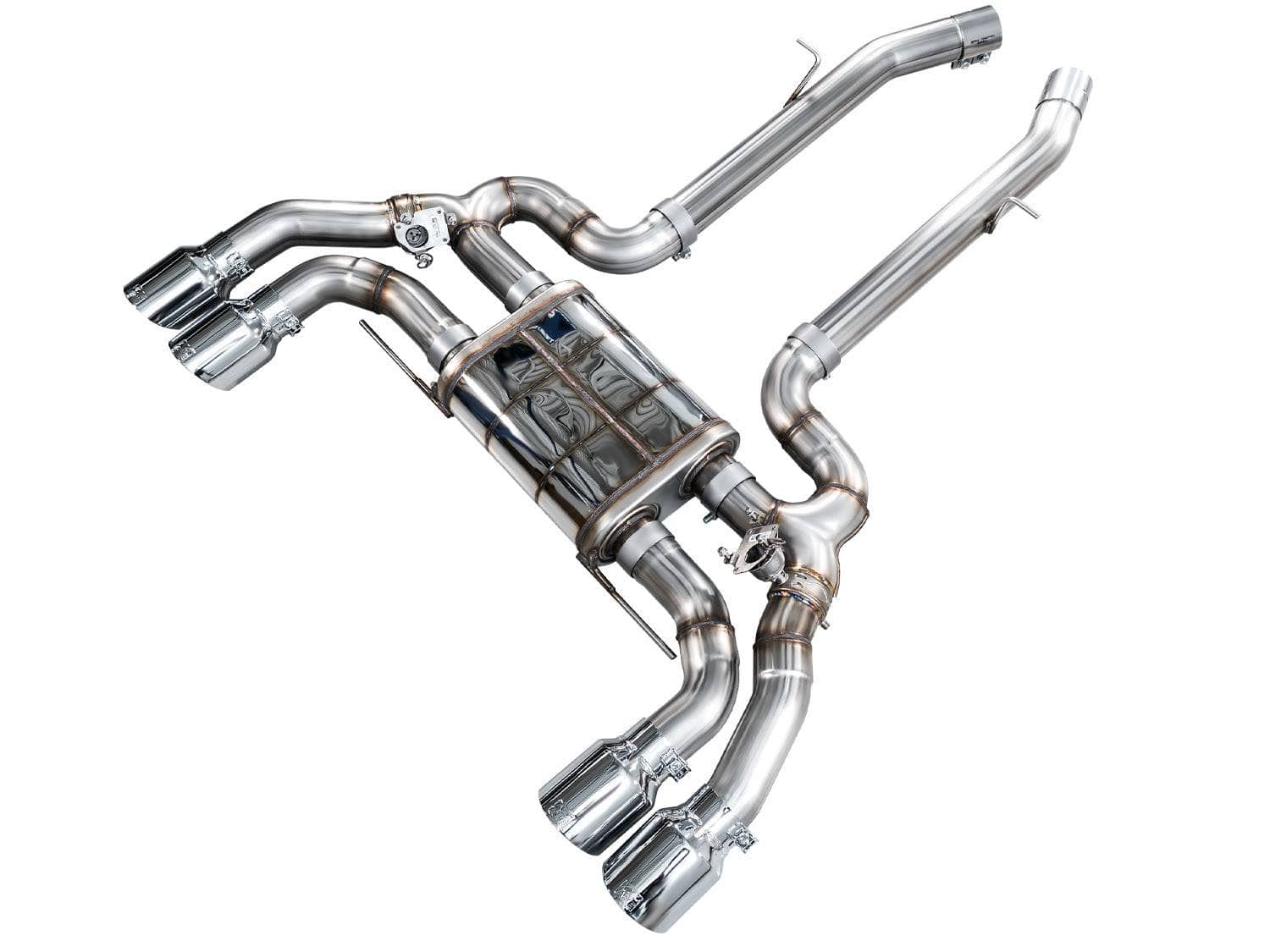 Kies-Motorsports AWE AWE SwitchPath™ Axleback Exhaust for BMW F9X X3 M / X4 M Chrome Silver Tips