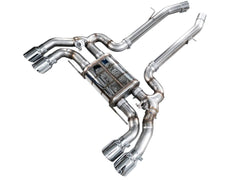 Kies-Motorsports AWE AWE SwitchPath™ Axleback Exhaust for BMW F9X X3 M / X4 M Chrome Silver Tips