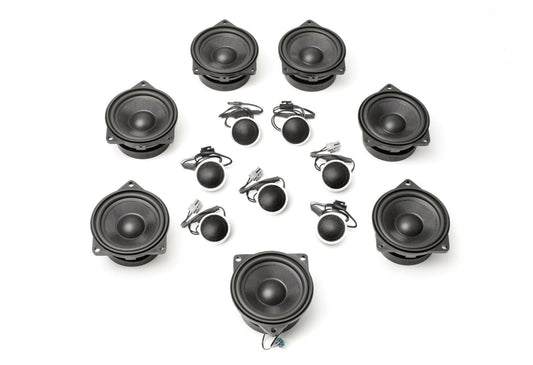 Kies-Motorsports Bavsound Stage One BMW Speaker Upgrade for E70/E71 X5/X6 with Premium Top Hi-Fi