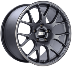 Kies-Motorsports BBS BBS CH-R 19x10 5x130 ET38 CB71.6 Satin Titanium Polished Rim Protector Wheel