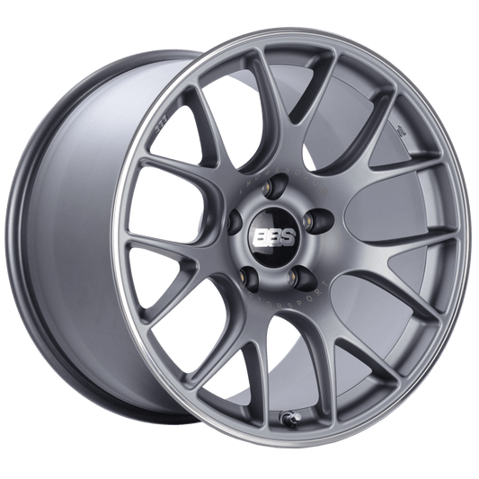 Kies-Motorsports BBS BBS CH-R 19x12 5x130 ET45 CB71.6 Satin Titanium Polished Rim Protector Wheel