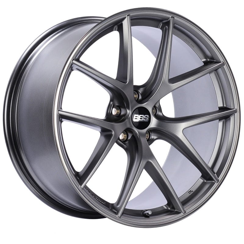 Kies-Motorsports BBS BBS CI-R 19x9 5x120 ET44 Platinum Satin Rim Protector Wheel -82mm PFS/Clip Required