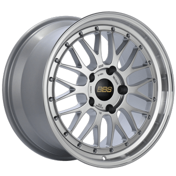 Kies-Motorsports BBS BBS LM 18x10 5x114.3 ET25 Diamond Silver Center Diamond Cut Lip Wheel - 82mm PFS Required