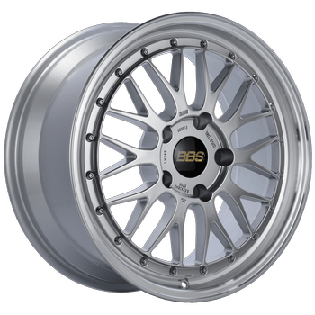 Kies-Motorsports BBS BBS LM 19x8.5 5x112 ET25 Diamond Silver Center Diamond Cut Lip Wheel - 82mm PFS Required