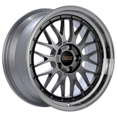 Kies-Motorsports BBS BBS LM 19x9 5x112 ET42 Diamond Black Center Diamond Cut Lip Wheel -82mm PFS/Clip Required