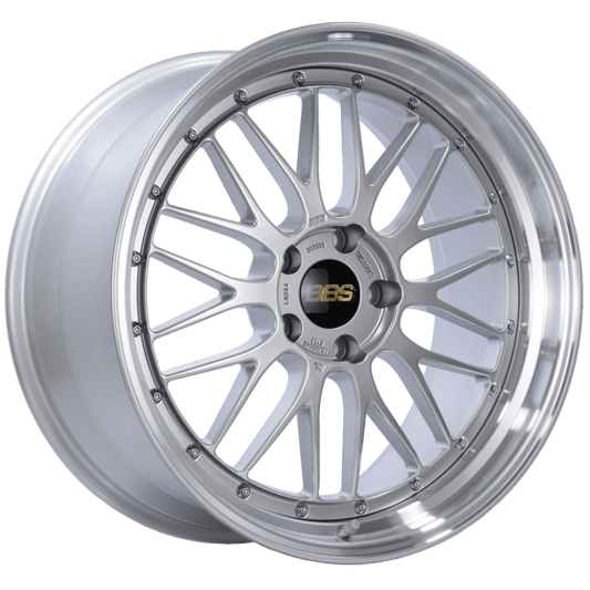 Kies-Motorsports BBS BBS LM 20x10 5x120 ET33 Diamond Silver Center Diamond Cut Lip Wheel -82mm PFS/Clip Required