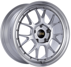 Kies-Motorsports BBS BBS LM-R 19x8.5 5x130 ET55 CB71.6 Diamond Silver Center Diamond Cut Lip Wheel