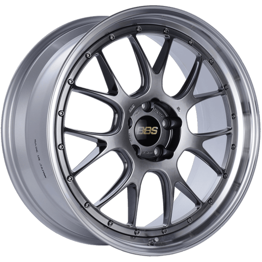 Kies-Motorsports BBS BBS LM-R 21x9 5x120 ET32 Diamond Black Center Diamond Cut Lip Wheel -82mm PFS/Clip Required