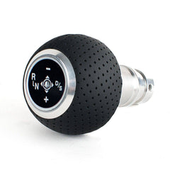 Kies-Motorsports Black Forest Industries BFI GS2 Air Leather Shift Knob/ (F80/82/87/E90 DCT Fitment) Nappa Leather / Black Dot / Black Air Leather/Bright Aluminum