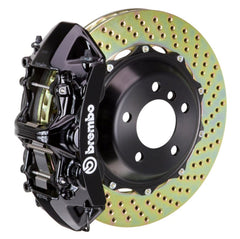 Kies-Motorsports Brembo Brembo 05-11 997 C2S/997 C2 GTS Front GT BBK 6 Piston Cast 380x32 2pc Rotor Drilled-Black