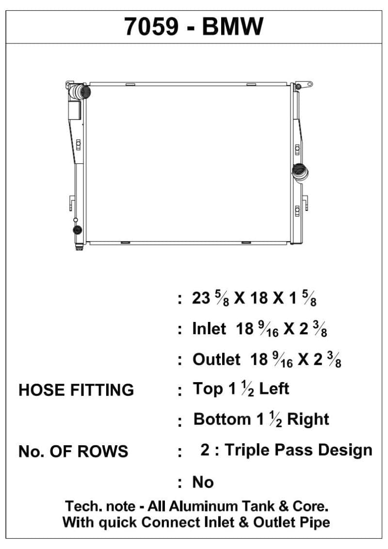 Kies-Motorsports CSF CSF 07-13 BMW M3 (E9X) Triple Pass Radiator
