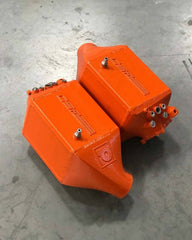 Kies-Motorsports CSF CSF 12-16 BMW M5 (F10) / 12-18 BMW M6 (F06/F12/F13) Twin Charge-Air-Cooler Set - Fire Orange
