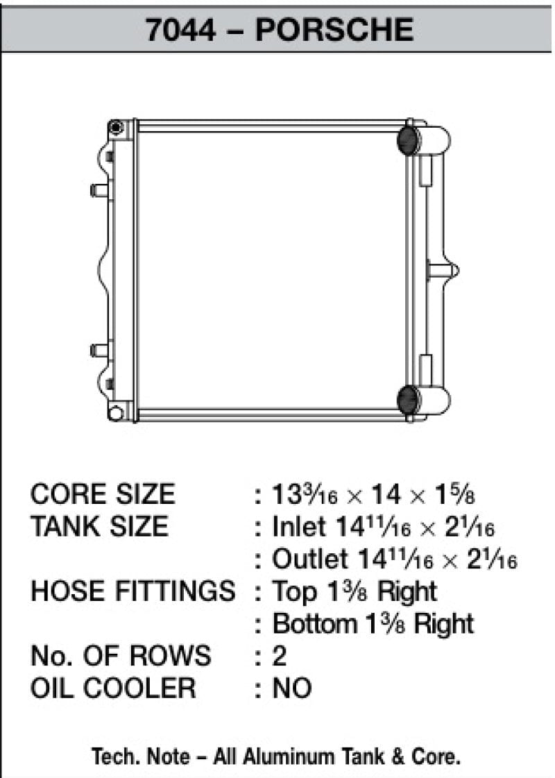Kies-Motorsports CSF CSF 96-04 Porsche Boxster (986) Radiator (Fits Left & Right Side)