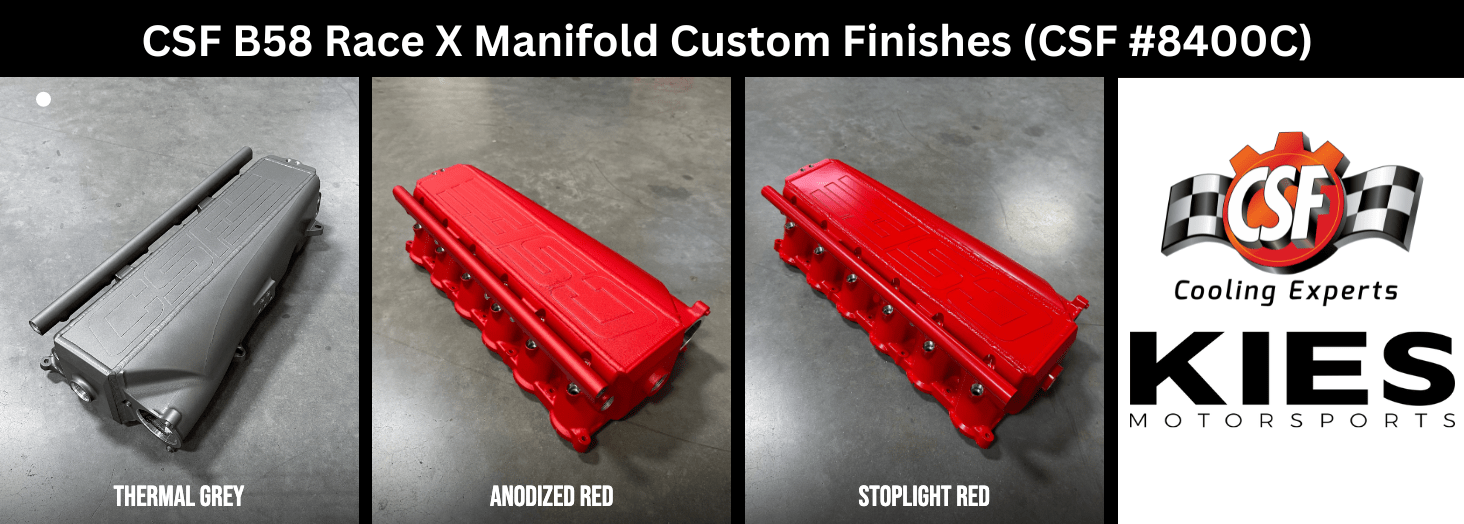 Kies-Motorsports CSF CSF Gen 2 B58 Race X Charge-Air-Cooler Manifold Special Powder Coat