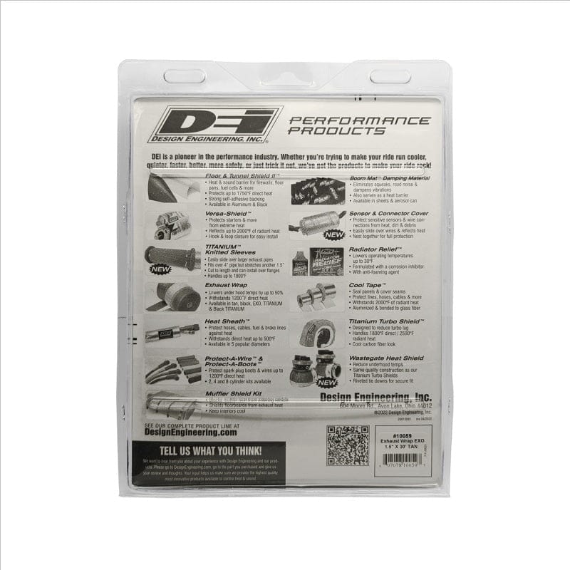 Kies-Motorsports DEI DEI Exhaust Wrap 1.5in x 30ft - EXO - Tan