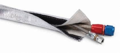 Kies-Motorsports DEI DEI Heat Shroud 2-1/2in x 3ft - Aluminized Sleeving-Hook and Loop Edge