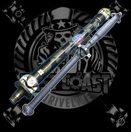 Kies-Motorsports East Coast Driveline 2014-2020 M4 F82 F83 S55 3.0L Convertible, Coupe, CS Coupe, GTS Coupe Custom 1 Piece Carbon Fiber or Aluminum Driveshaft- 26118090631