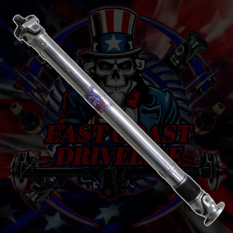 Kies-Motorsports East Coast Driveline 2016-2017 BMW M4 F82/F83, 2015-2018 M3 F80, 2016-2017 M2 F87 Custom 1 Piece Carbon Fiber or Aluminum Driveshaft. Replaces OEM 26-11-7-855-000, 26117855000