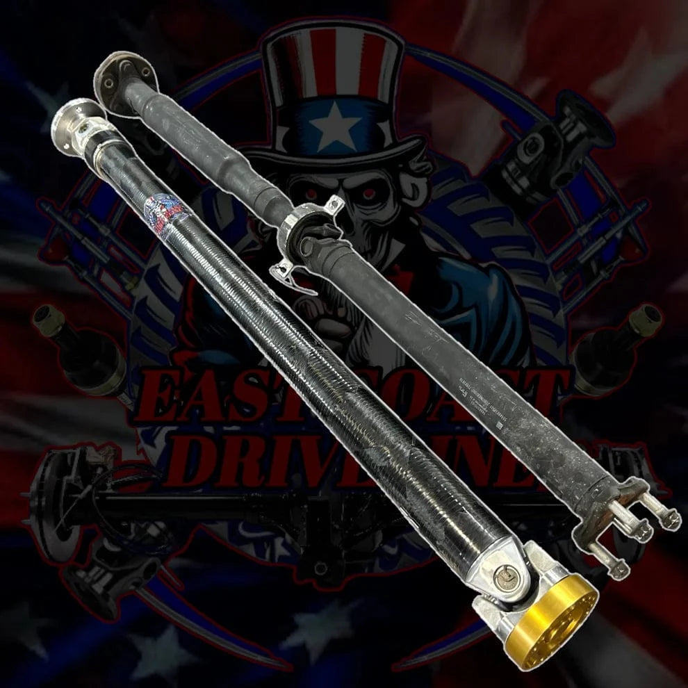 Kies-Motorsports East Coast Driveline 2019-2024 BMW M340i rwd 2021-2024 M440i G20/G22/G23/G26 HD 1 Piece Carbon Fiber or Aluminum Driveshaft . BMW OEM Part Number: 26109488375, 26-10-9-488-375