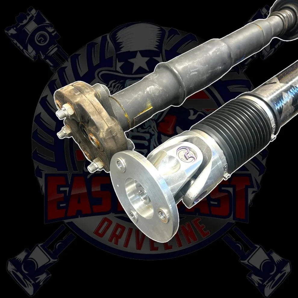 Kies-Motorsports East Coast Driveline 2019-2024 BMW M850i xDrive -26108486546- G14/G15 Coupe 4.4L V8 HD 1 Piece Carbon Fiber or Aluminum Driveshaft. Replaces BMW 26108486546, 26-10-8-486-546, 8485739, 8-485-739