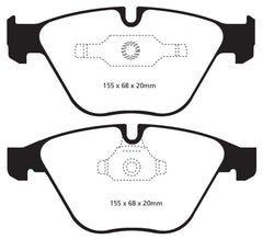 Kies-Motorsports EBC EBC 11+ BMW Z4 3.0 Twin Turbo iS (E89) Redstuff Front Brake Pads