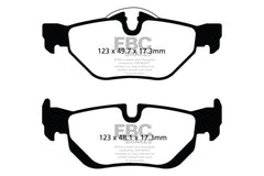 Kies-Motorsports EBC EBC 13-15 BMW X1 Bluestuff Rear Brake Pads
