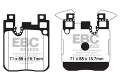 Kies-Motorsports EBC EBC 13-18 BMW 335i (F30) Bluestuff Rear Brake Pads