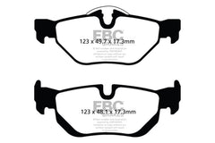 Kies-Motorsports EBC EBC 13+ BMW X1 2.0 Turbo (28i) Greenstuff Rear Brake Pads