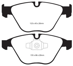 Kies-Motorsports EBC EBC 13+ BMW X1 2.0 Turbo (28i) Redstuff Front Brake Pads