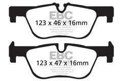 Kies-Motorsports EBC EBC 14+ BMW 228 Coupe 2.0 Turbo ATE calipers Redstuff Rear Brake Pads