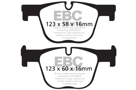 Kies-Motorsports EBC EBC 2017+ BMW 430 Coupe/Gran Coupe (F32/F33/F36) Bluestuff Rear Brake Pads