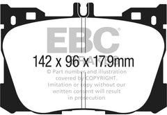 Kies-Motorsports EBC EBC 2017+ Mercedes-Benz E300 (W213) 2.0L Turbo Ultimax2 Front Brake Pads